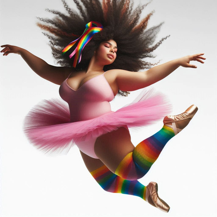 June Pride Month in a Pink Tutu in Hemel Hempstead