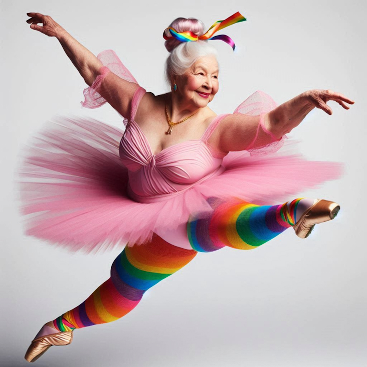 June Pride Month in a Pink Tutu in Bridlington