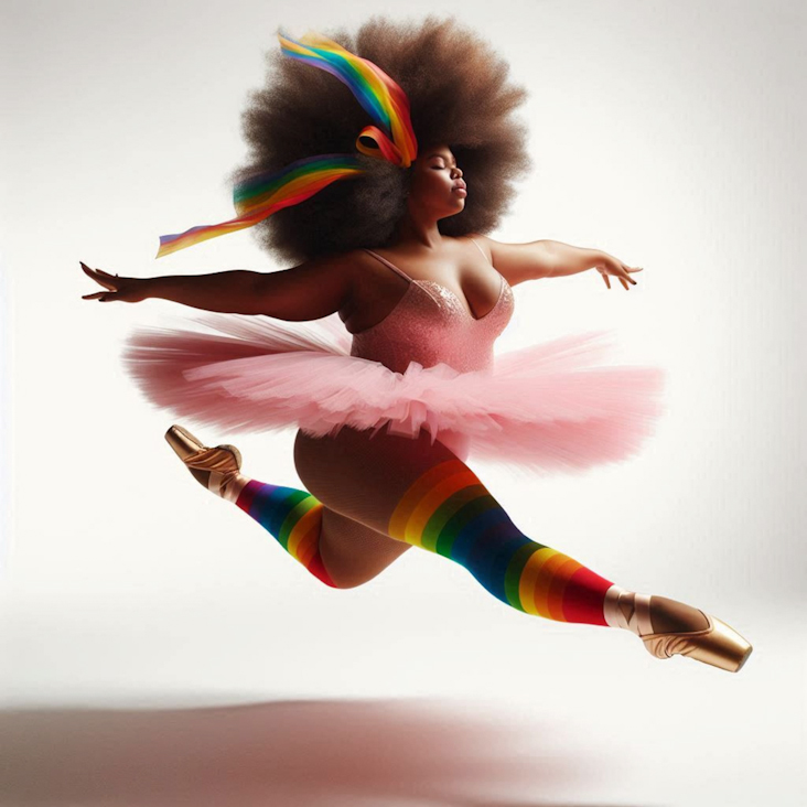 June Pride Month in a Pink Tutu in Cramlington