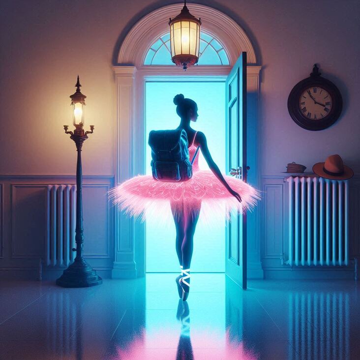 #TutuBlog 2023-07-11 in Hartlepool with a cyan tutu.