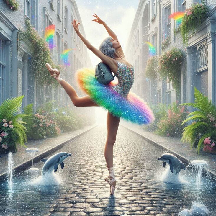 #TutuBlog 2023-10-13 in Morley with a black tutu.