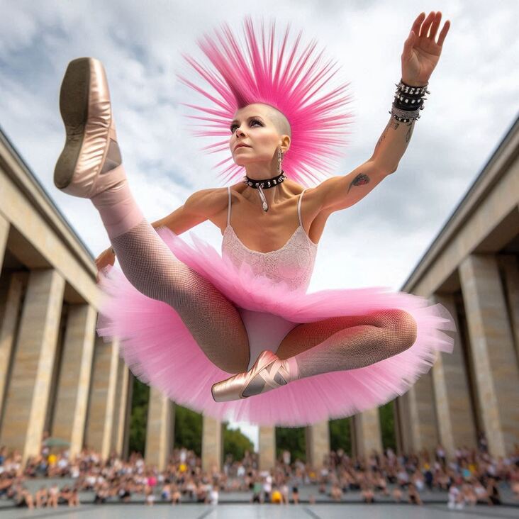 #TutuBlog 2025-11-21 in Surbiton with a pink tutu.