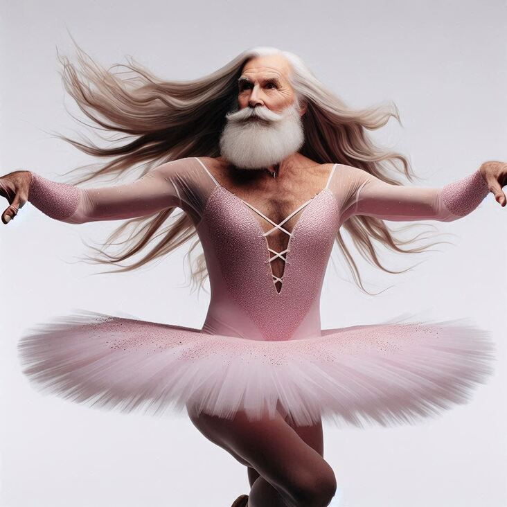 #TutuBlog 2025-12-25 in Beeston with a pink tutu.