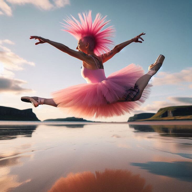 #TutuBlog 2026-06-25 in Bangor with a white tutu.