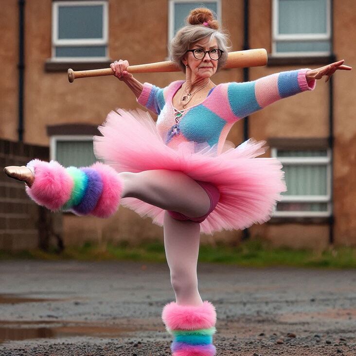 #TutuBlog 2002-04-26 in Hayes with a yellow tutu.