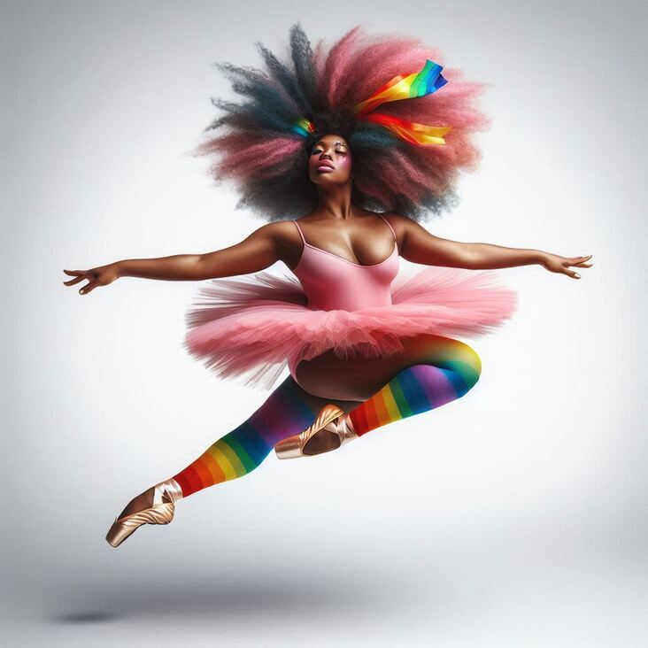 #TutuBlog 1997-08-12 in Barnet with a green tutu.