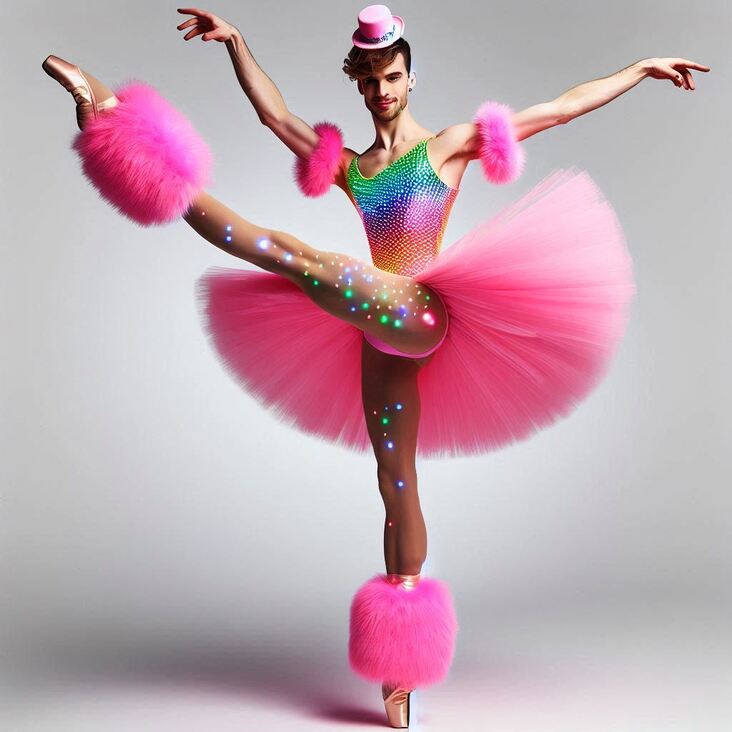 #TutuBlog 1997-04-13 in Basildon with a heavy tutu.