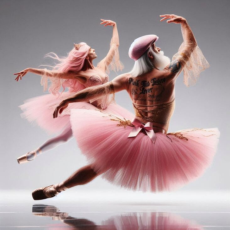 #TutuBlog 2004-03-27 in Bournville with a narrow tutu.