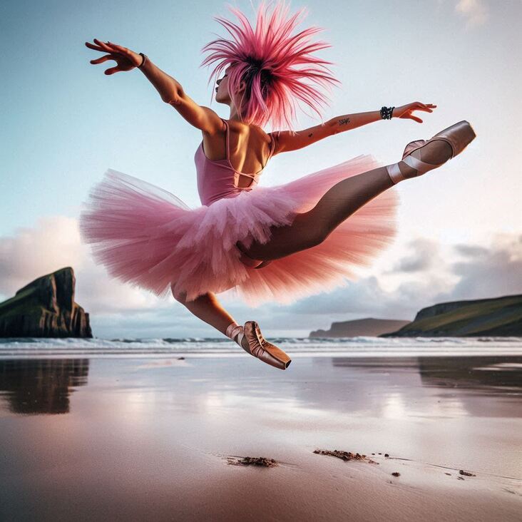 #TutuBlog 2022-03-17 in Paignton with a gymnastic tutu.