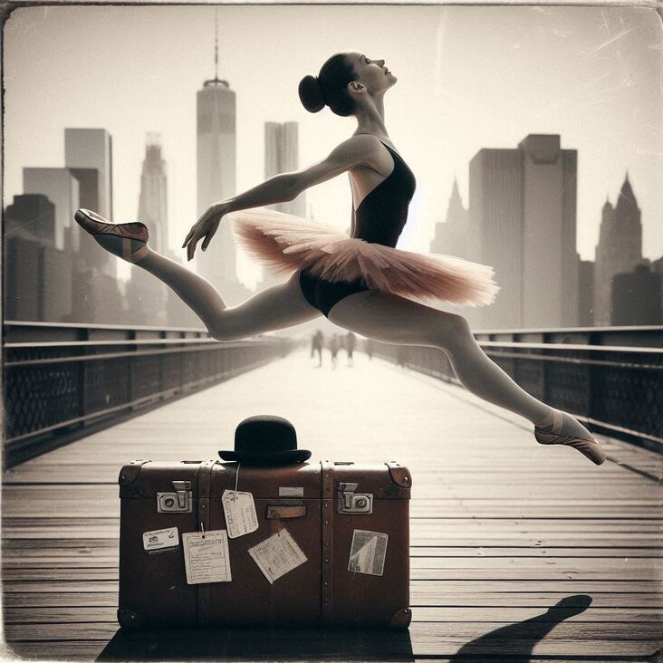 #PinkTutuBlogNYC Monday 2027-08-16 she danced in New York City