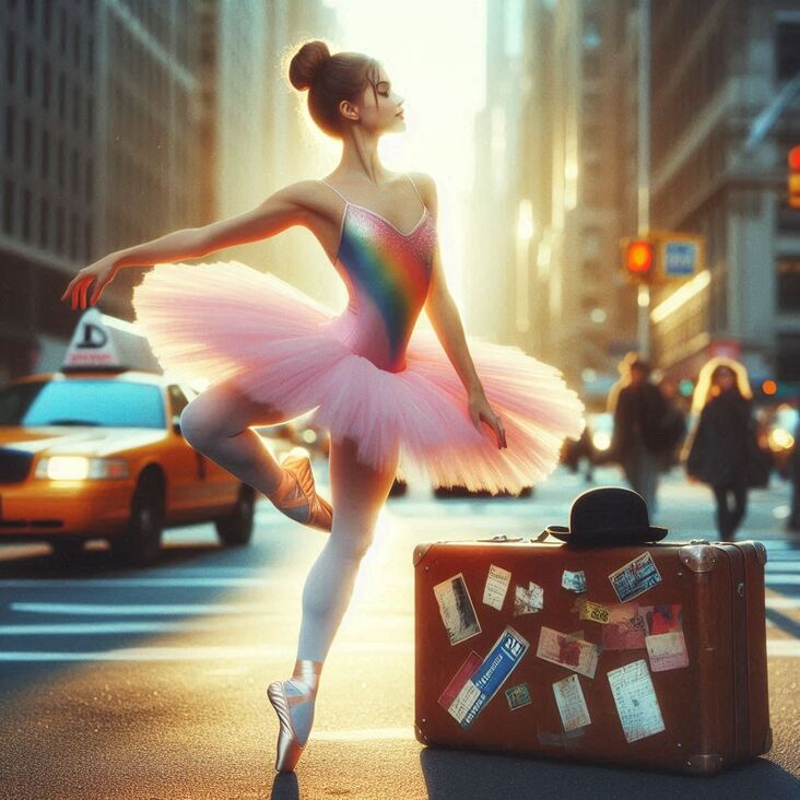 #PinkTutuBlogNYC Monday 2029-04-02 she danced in New York City