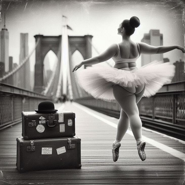 #PinkTutuBlogNYC Monday 2029-08-13 she danced in New York City