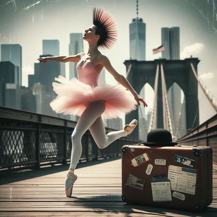 #PinkTutuBlogNYC Monday 2002-01-28 she danced in New York City