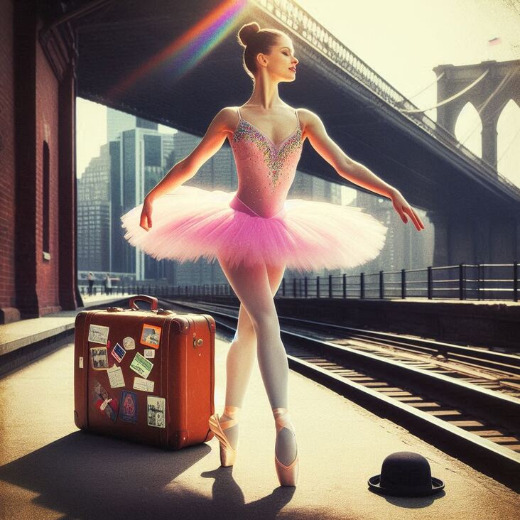 #PinkTutuBlogNYC Monday 2002-04-01 she danced in New York City