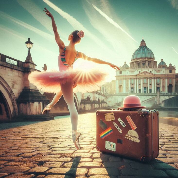 #PinkTutuRome Wednesday 2027-08-25 exploring Rome Italy